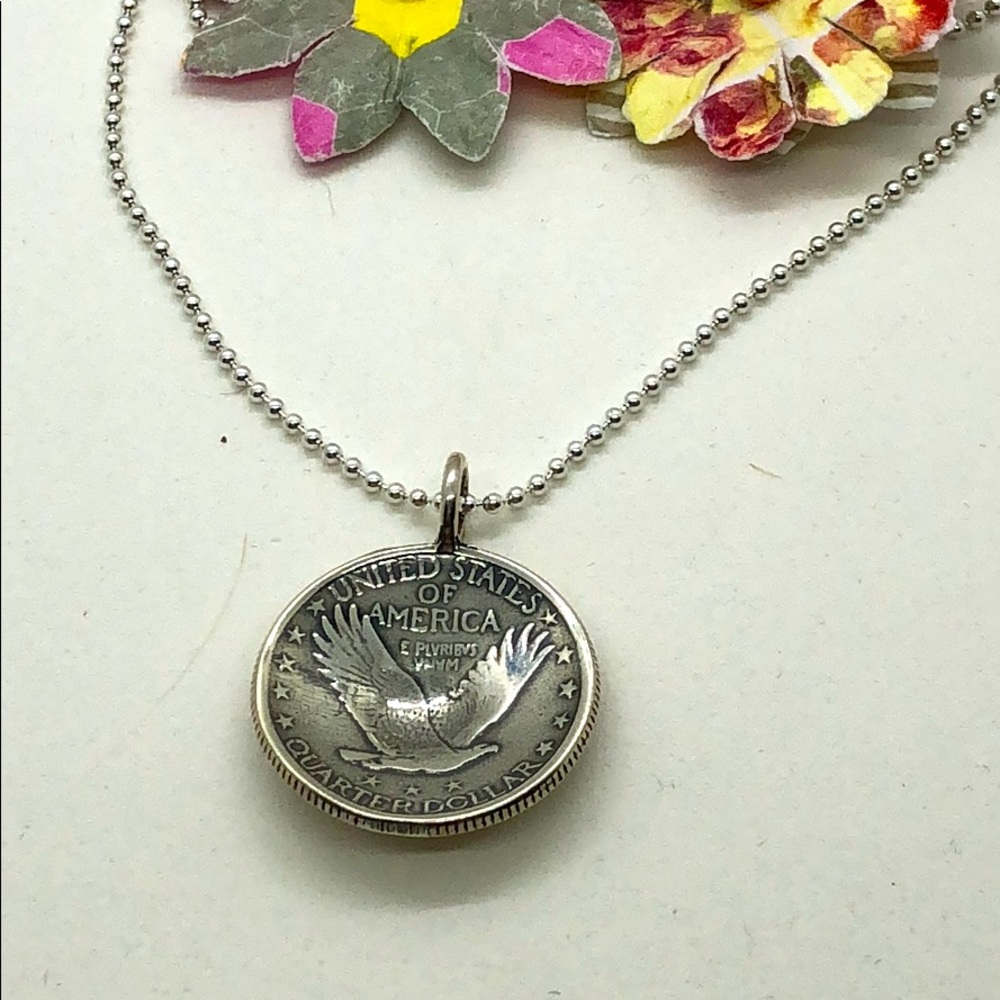 Made with coins necklace